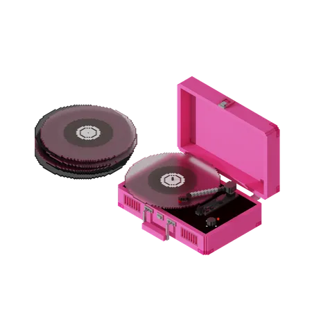 Turntable  3D Illustration