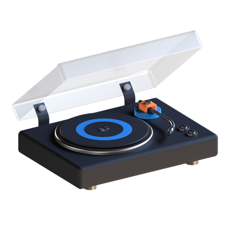 Turntable  3D Illustration