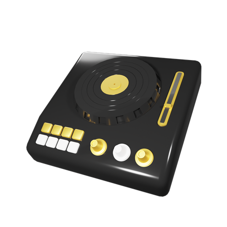 Turntable  3D Illustration