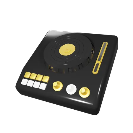 Turntable  3D Illustration