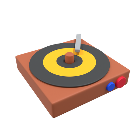 Turntable  3D Illustration