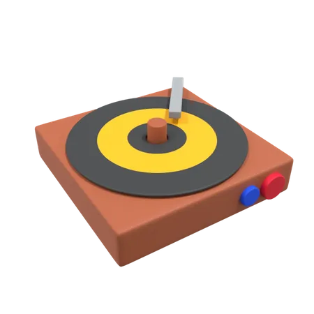 Turntable  3D Illustration