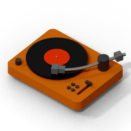 Turntable 3D Icon