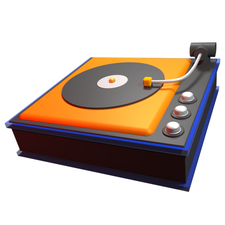 Turntable Player  3D Icon