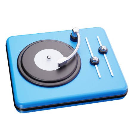 ターンテーブルプレーヤー  3D Icon