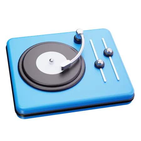 ターンテーブルプレーヤー  3D Icon