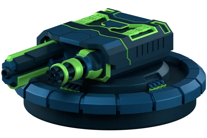 Turret Defence  3D Icon