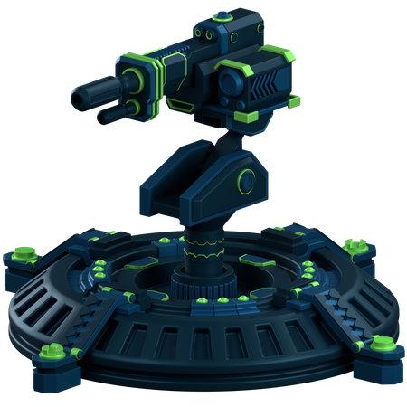 Turret Defence  3D Icon