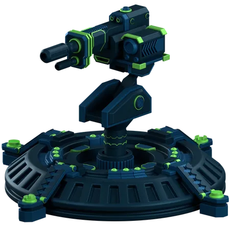 Turret Defence  3D Icon