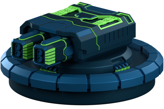 Turret Defence  3D Icon