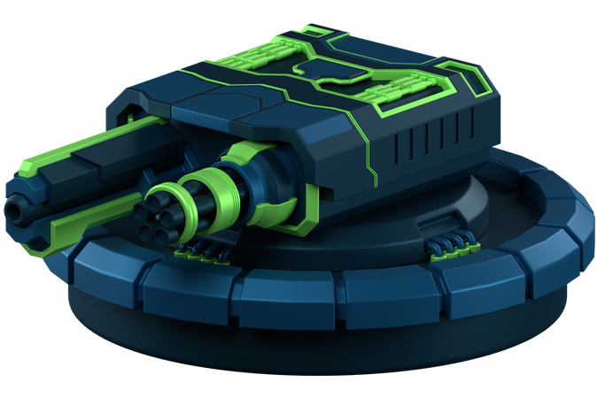 Turret Defence  3D Icon