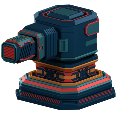 Turret Defence  3D Icon