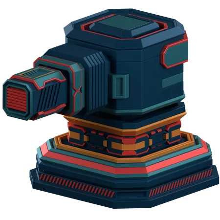 Turret Defence  3D Icon