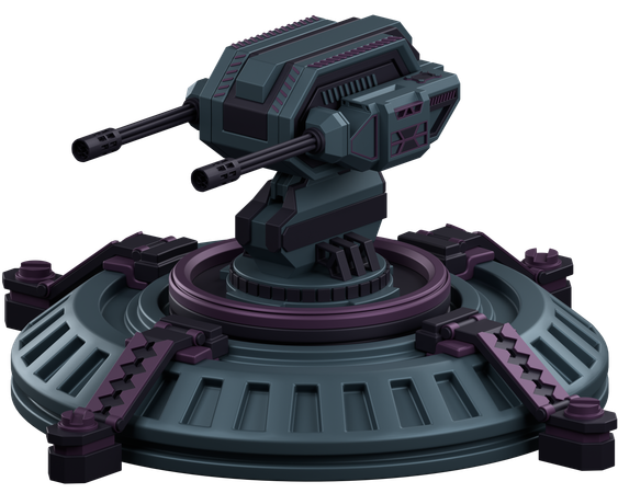 Turret Defence  3D Icon