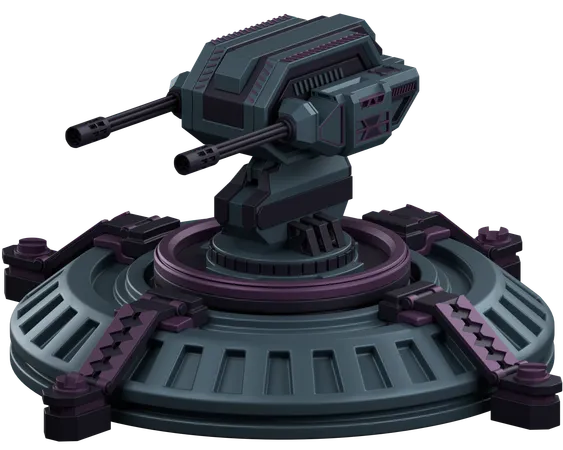 Turret Defence  3D Icon