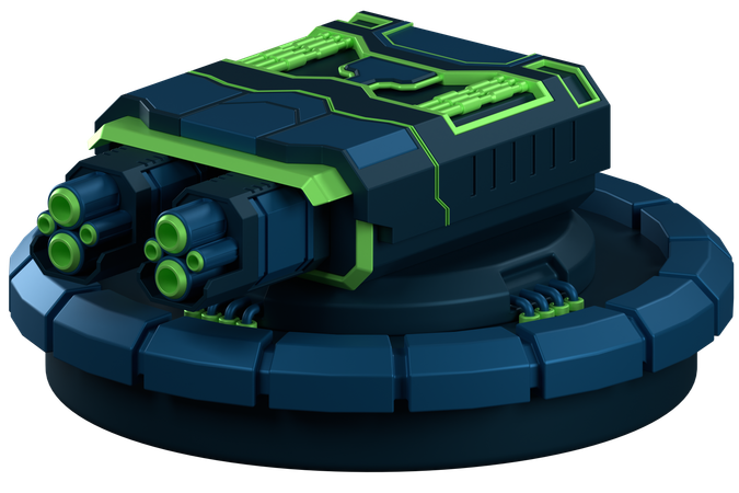 Turret Defence  3D Icon