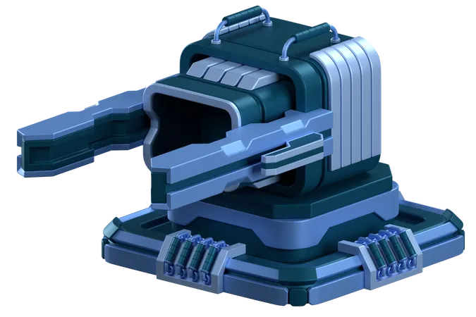 Turret Defence  3D Icon