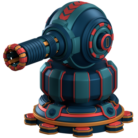 Turret Defence  3D Icon