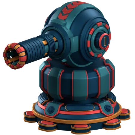 Turret Defence  3D Icon