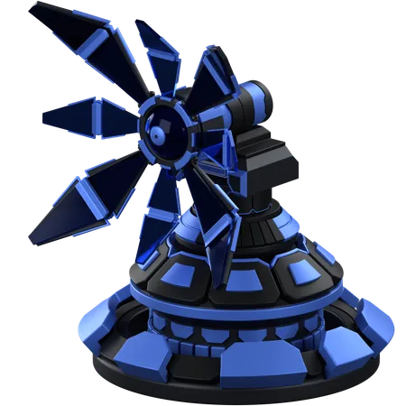 Turret Defence  3D Icon