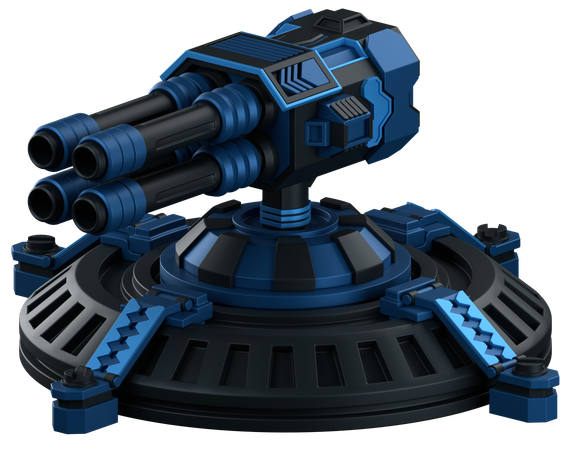 Turret Defence  3D Icon