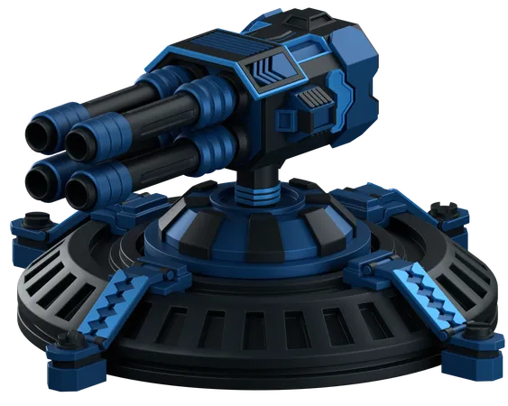 Turret Defence  3D Icon