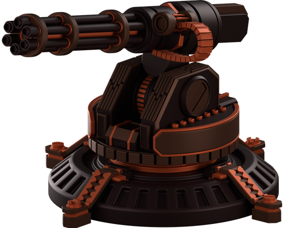 Turret Defence  3D Icon