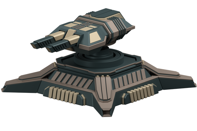 Turret Defence  3D Icon