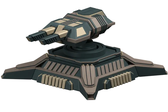 Turret Defence  3D Icon