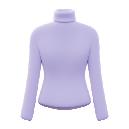 Turtle Neck Women  3D Icon