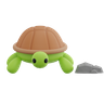 3d turtles illustration