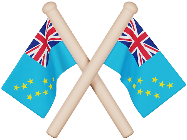 Drapeau tuvalu  3D Icon