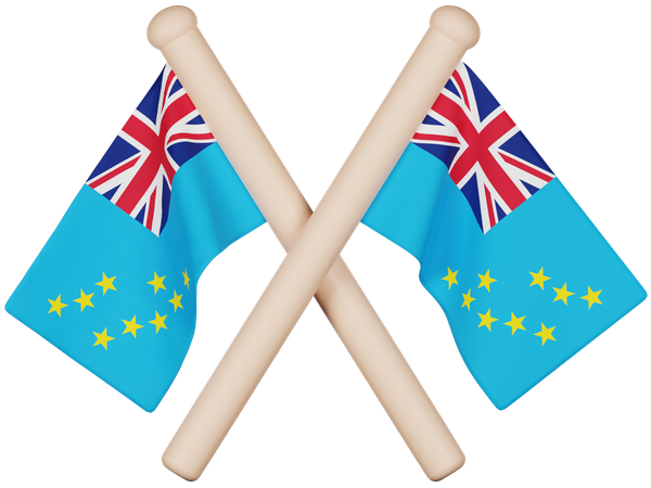 Tuvalu Flag  3D Icon