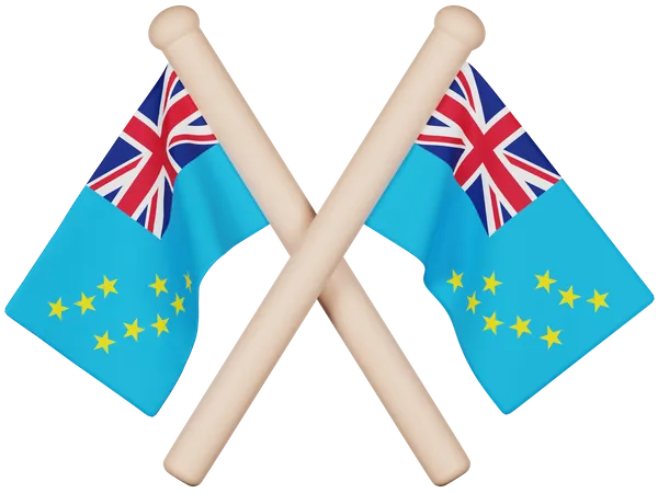 Tuvalu Flag  3D Icon