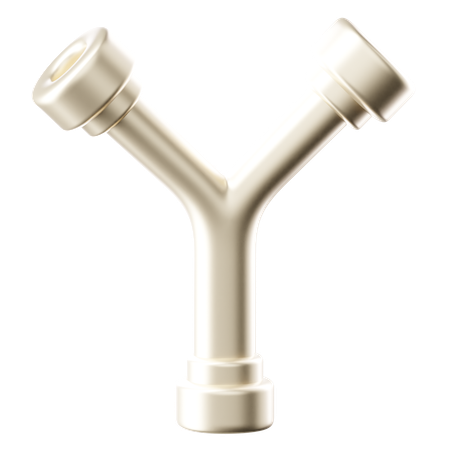Forme de tuyau en Y  3D Icon