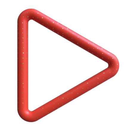 Tuyau triangle arrondi  3D Illustration