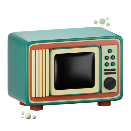 Tv 1970s  3D Icon
