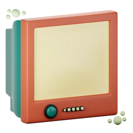 TV 2000 S 3 D Illustration 3D Icon