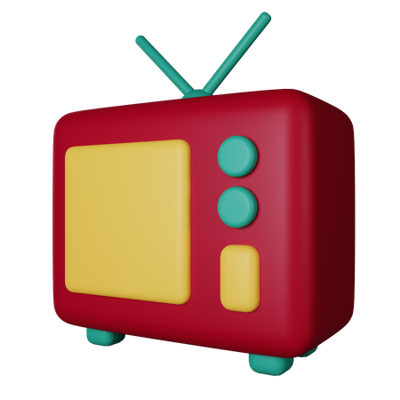 TV  3D Icon