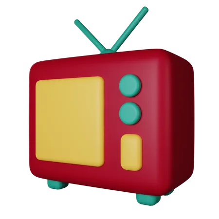 TV  3D Icon