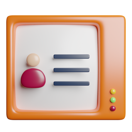 Tv  3D Icon