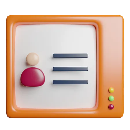 Tv  3D Icon