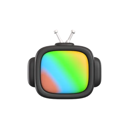 3 D Rendering Television Application Icon 3D Icon