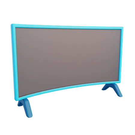 3 D Tv With Isolated Background 3D Icon