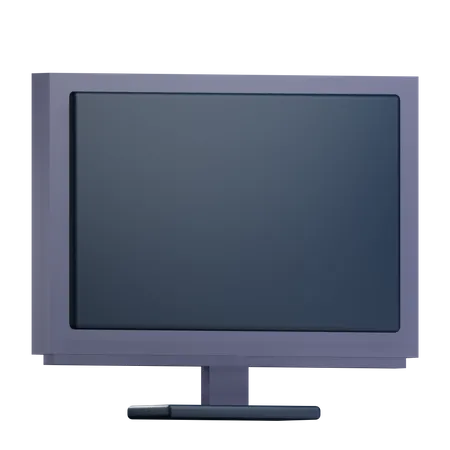 3 D TV Illustration With Transparent Background 3D Icon