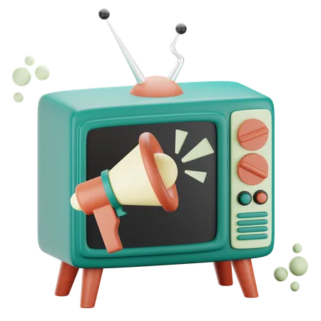 TV Ads  3D Icon