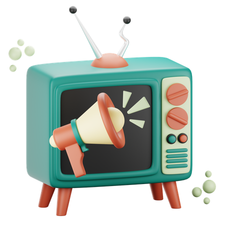 TV Ads  3D Icon