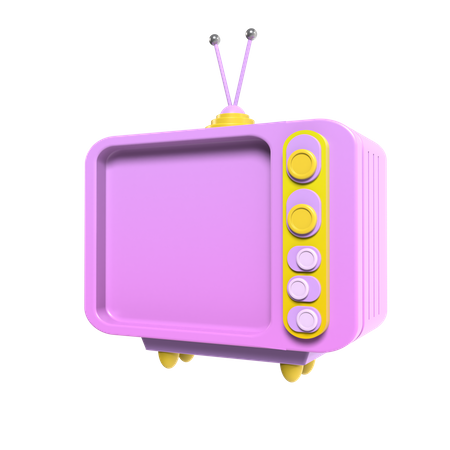 Télévision analogique  3D Icon