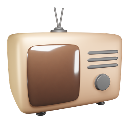 Televisão antiga  3D Icon