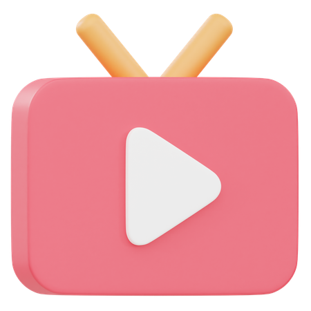 Tv Channel  3D Icon